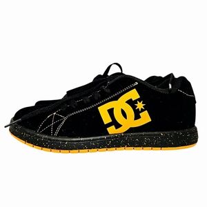 DC Gaveler Low-Top Black and Orange Skate Sneakers ADBS 100236 Youth Size 5